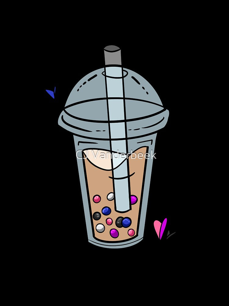 Genderfluid Pride Bubble Tea by CJ Vanderbeek