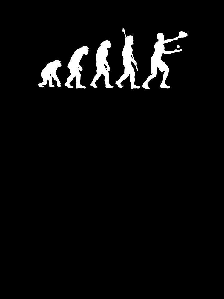 Padel Evolution Funny Padel Player Darwin by StrideSuccess