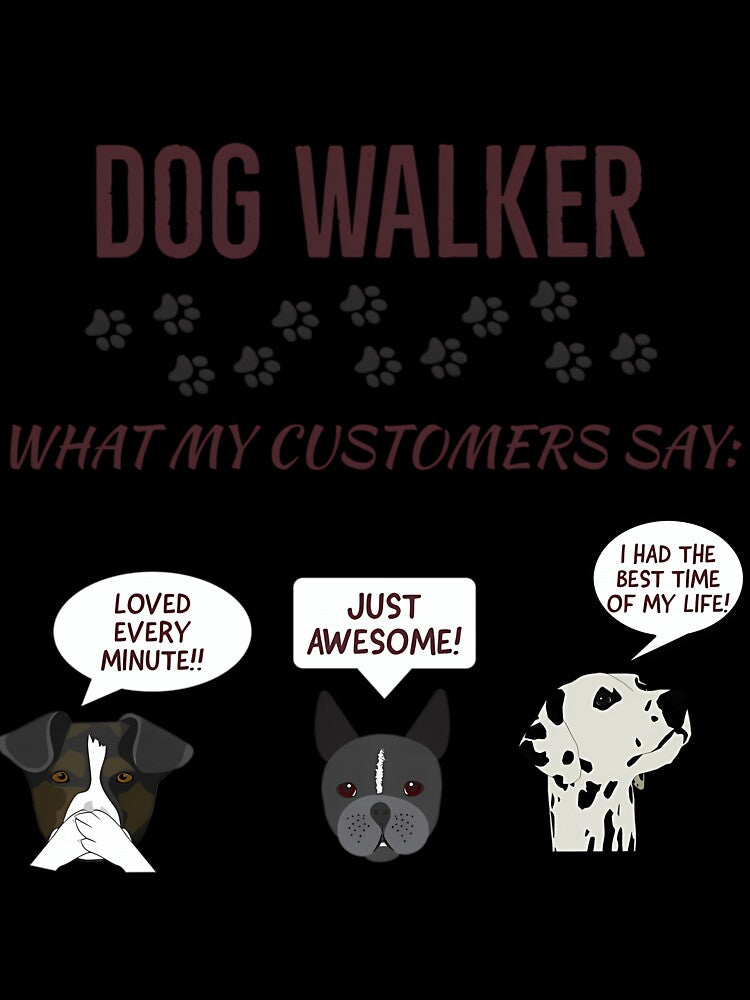 Dog Walker Funny Gift by uqibcmii19