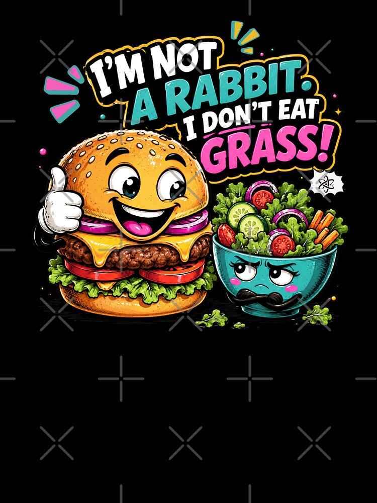 Burger vs Salad – Funny Food Cartoon by Aimetoi