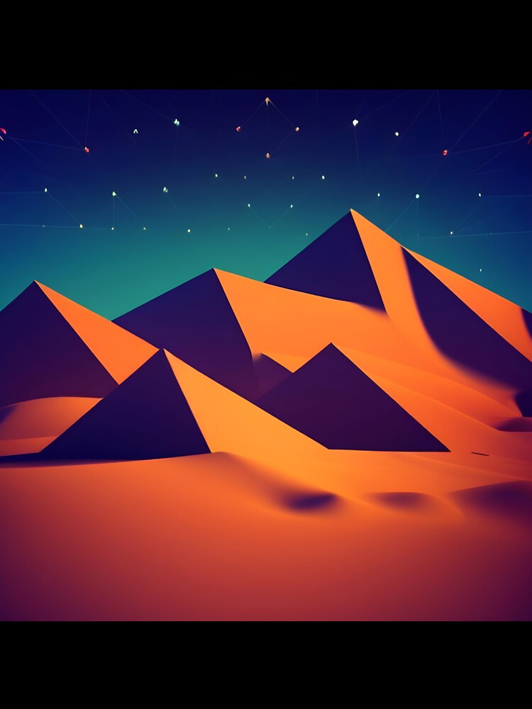 Dark minimalist moutain geometry - 7 by SpecialForceART