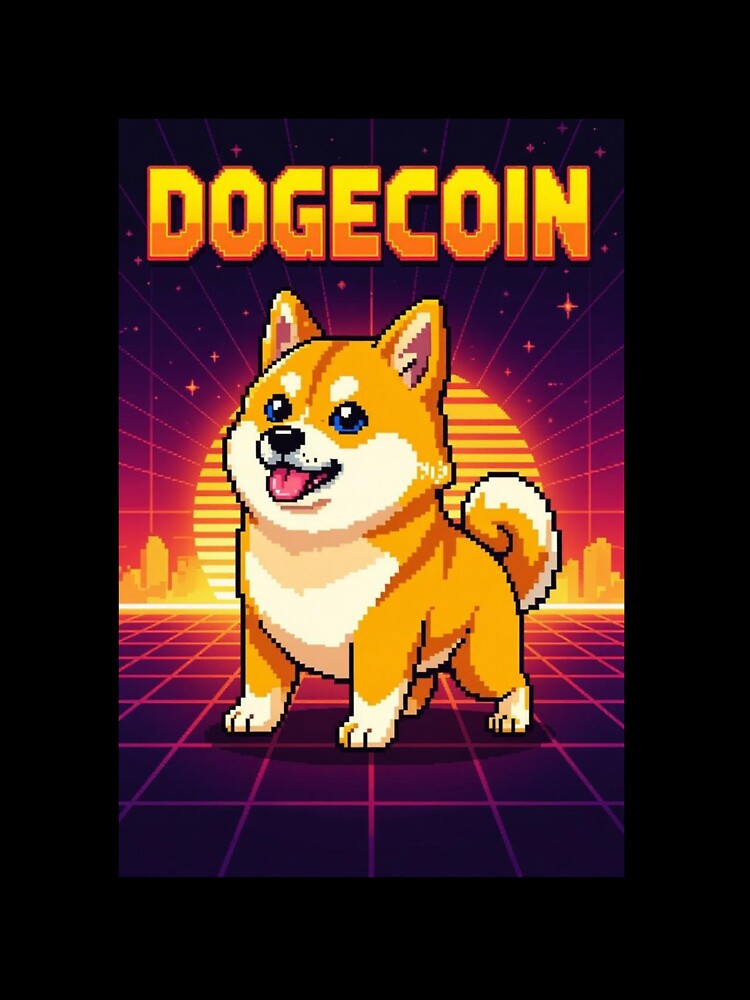 Dogecoin Pixel Art Tee – Retro 8-Bit Gaming Shiba Inu Shirt by CryptoThreads4 You