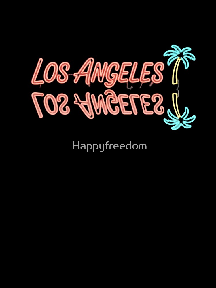 Los Angeles Neon Script — Retro Night Sign Typography by Happyfreedom
