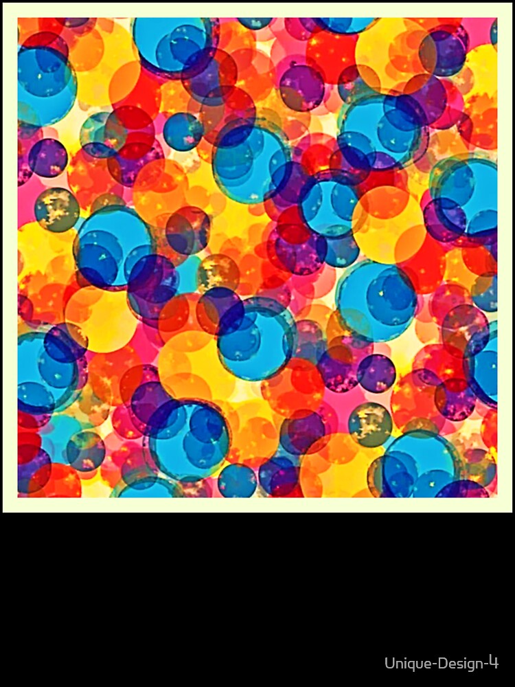 Overlapping Circles Color Chaos Art by Health And Fitness Posts e-Store