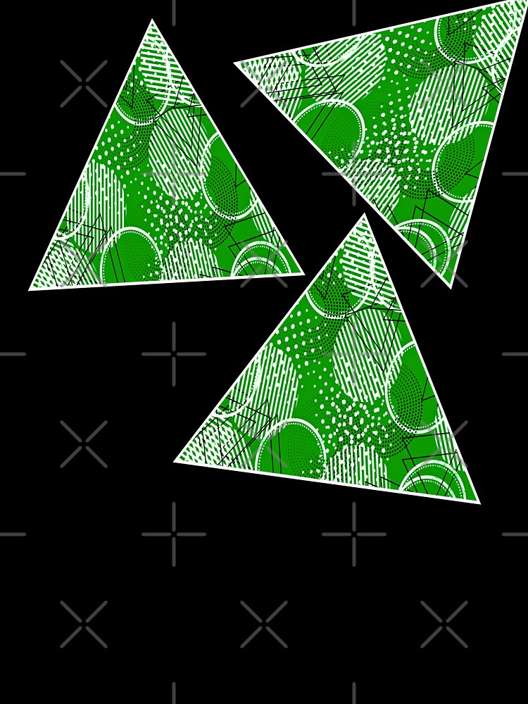 White and Black Retro Rhythms with Green Background by atroffire