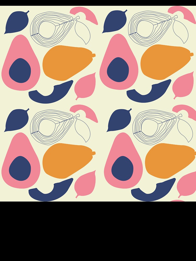 Mid Century Modern Retro Avocado Abstract Seamless Pattern by FMSeamlessArt