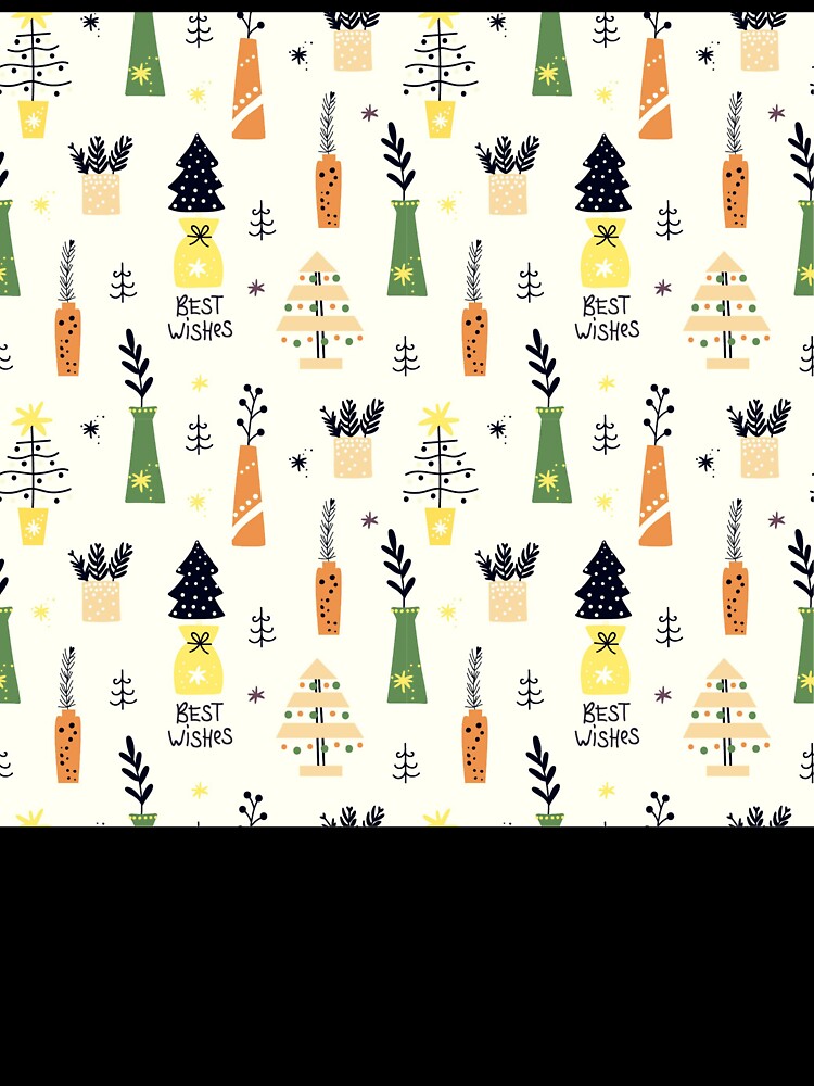 Cute Christmas Tree Pattern, Xmas Tree Pattern by antevasinart