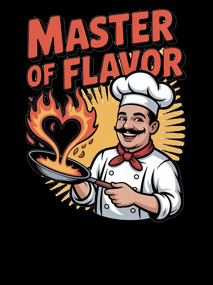 Master of Flavor – Funny Chef Cooking Design for Food Lovers & Grill Masters by Hassan el kaabout