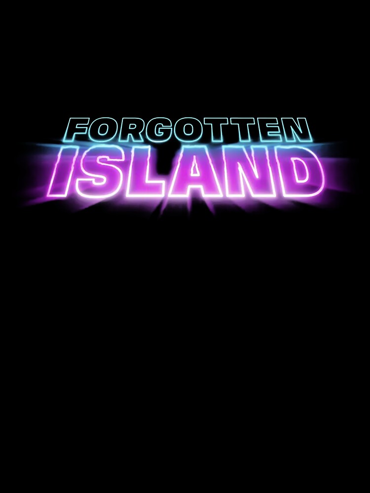 Forgotten Island Neon Synthwave Retro Typography by katiehparsns