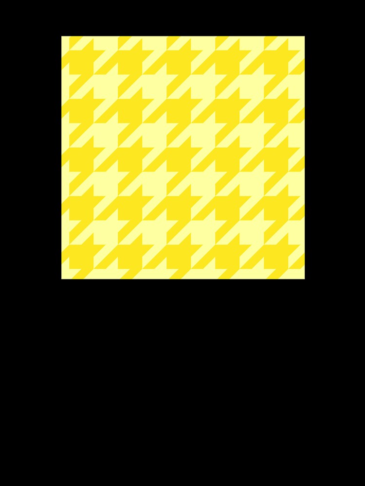 Lemon Houndstooth by curtjankadesign