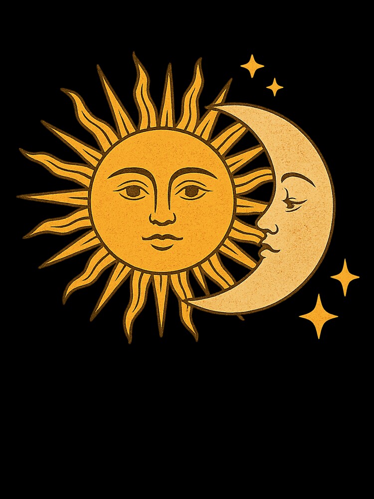 “Celestial Harmony – Sun & Moon Duo” by DailyVibesCo