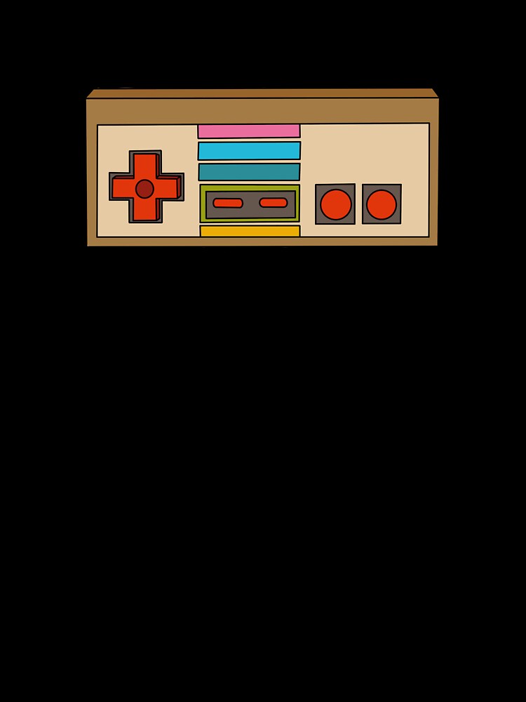 Vintage Gaming Console Controller Art by lavavamp