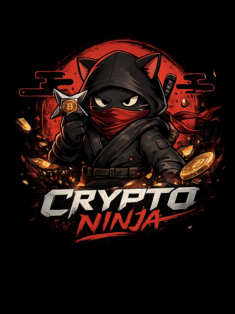 Crypto Ninja Cat – Dark Web3 Anime Design by YamiSociety