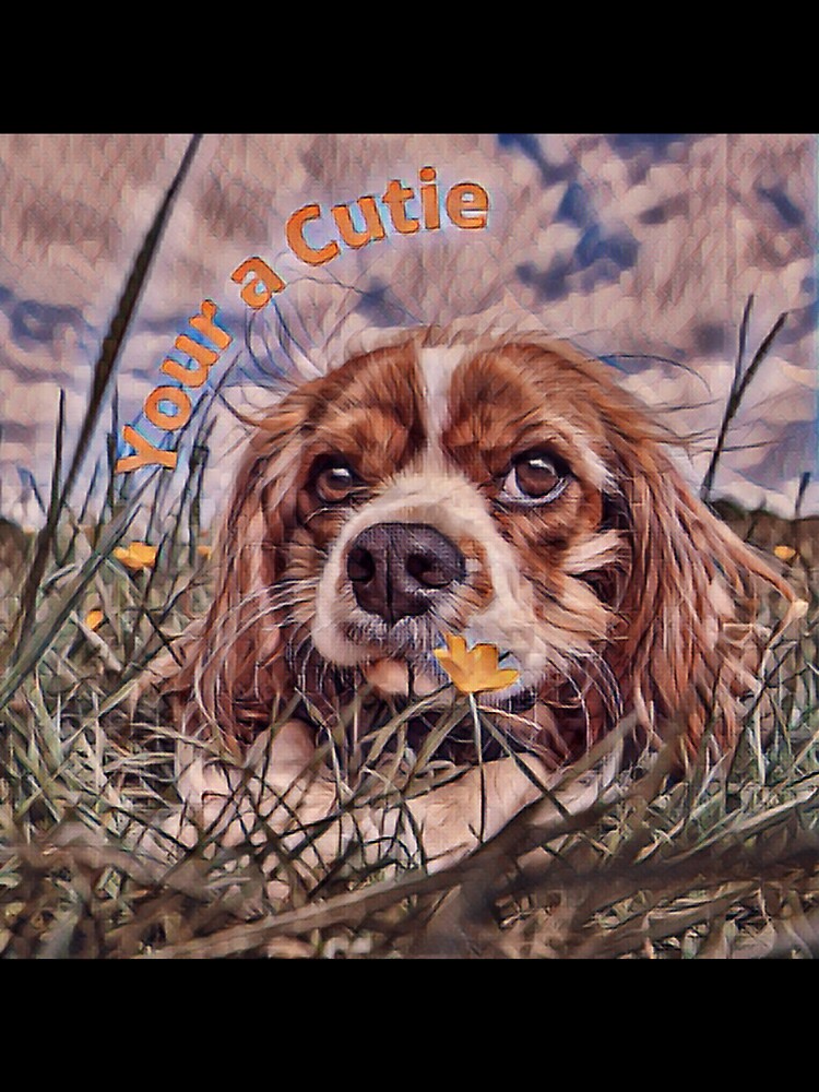 Cute Beagle dog in a Fall country field by LGMmugsdesign