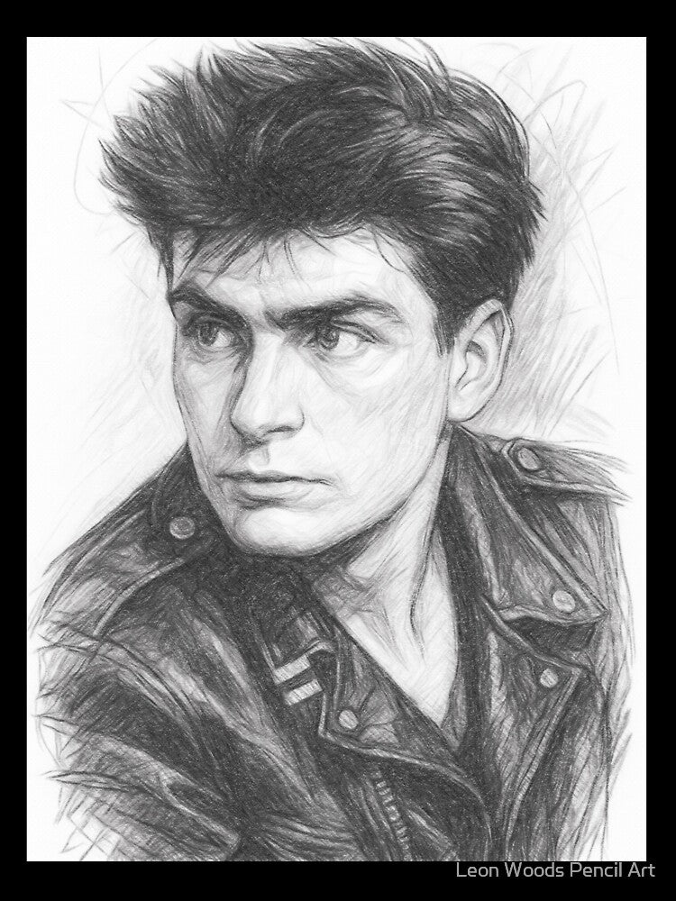 Famous Actor Portrait by Leon Woods Pencil Art