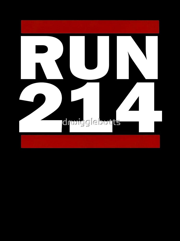 214 Design Run Texas 214 Area Code Design Texas Running Gifts by drwigglebutts