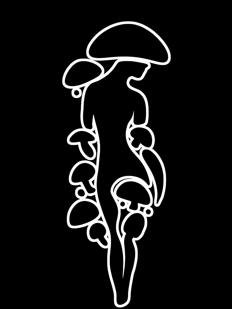 Mushroom Woman Design for Nature Lovers by AnyEve