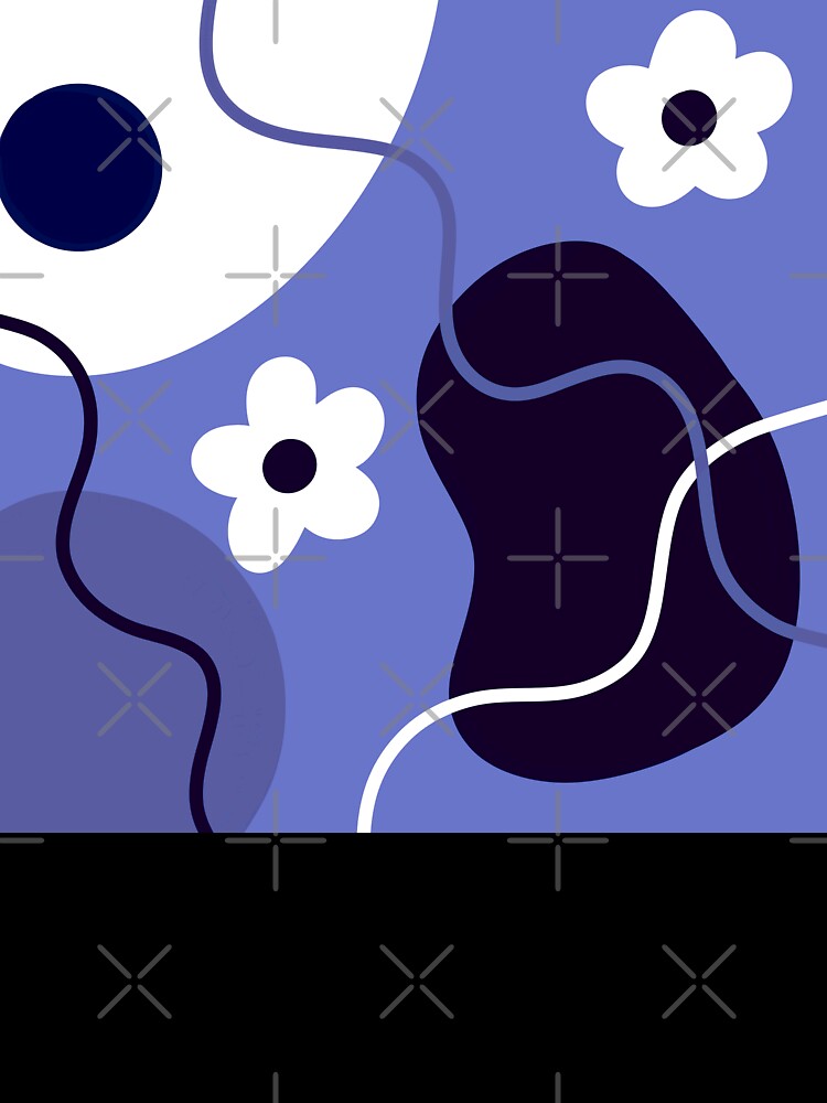 Blue Boho Minimalism Design by Sartoris Art