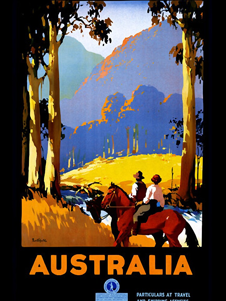 Vintage Travel Poster Australia by Lazarz8