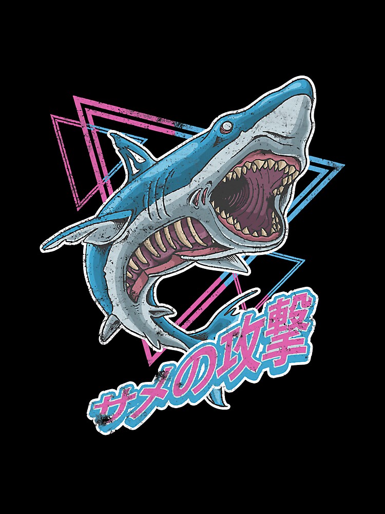 Zombie Shark Attack Vintage 80s by BundlerVq