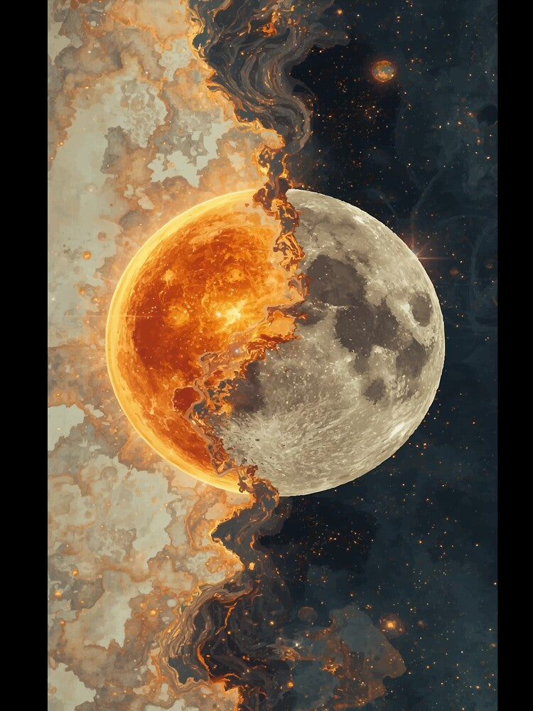 Where the Sun Burns Into the Moon by AbstractAnom