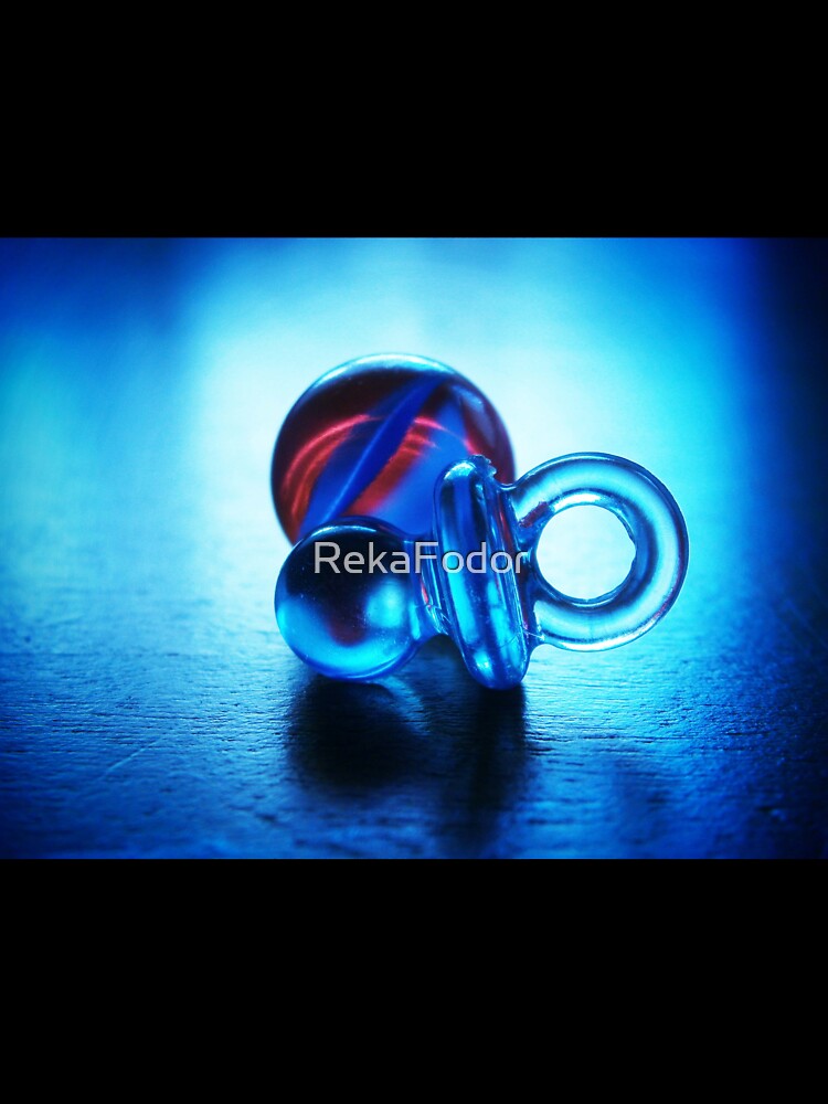 Plastic soother and marble by RekaFodor