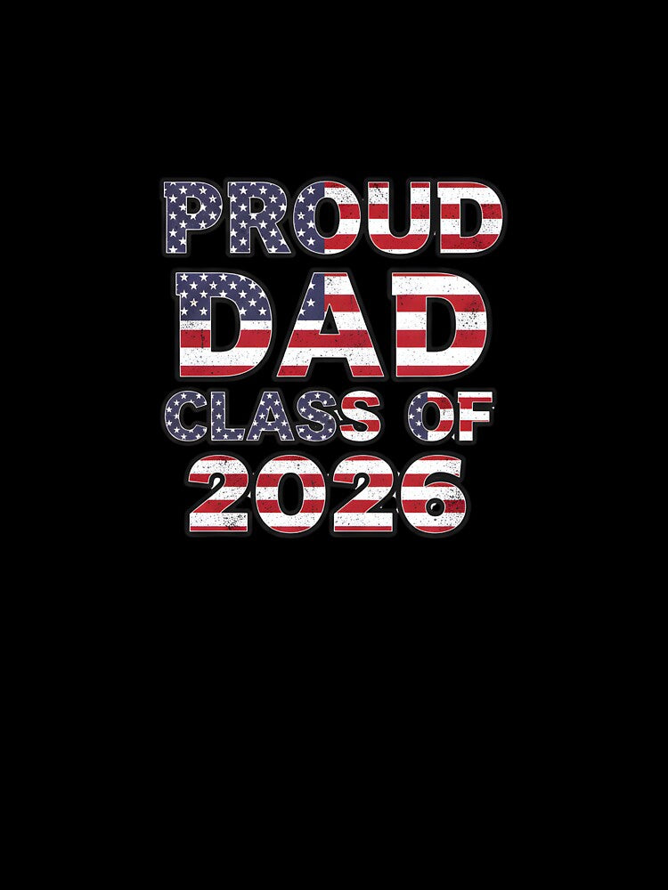 Proud Dad Class of 2026 Graduation Grunge by Kvarny