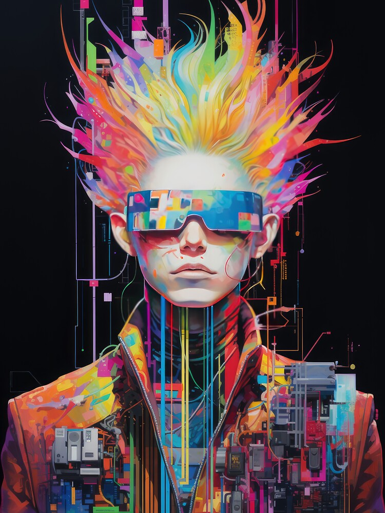 Hacker Breach Expanded - Cyberpunk Vaporwave Art | Anime Retro Aesthetic by AeonAcademy