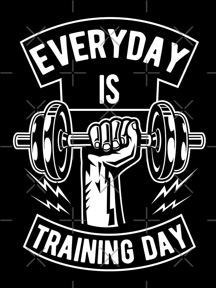 Everyday Is Training Day Funny Workout Fitness Weight Lifting Unisex T-Shirt workout lover by tempotats