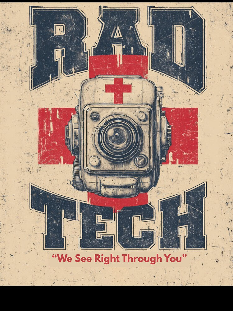 Rad Tech – We See Right Through You | Vintage X-Ray Tech Shirt by Off-Season Ink