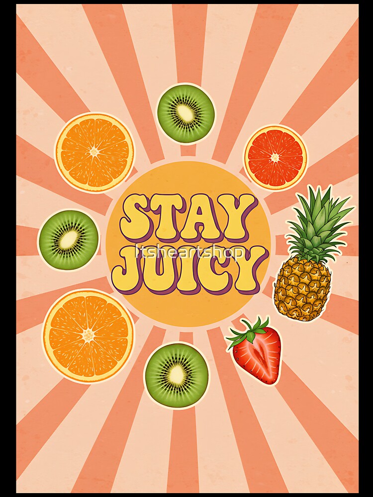 Psychedelic Vintage Fruit Collage by Itsheartshop
