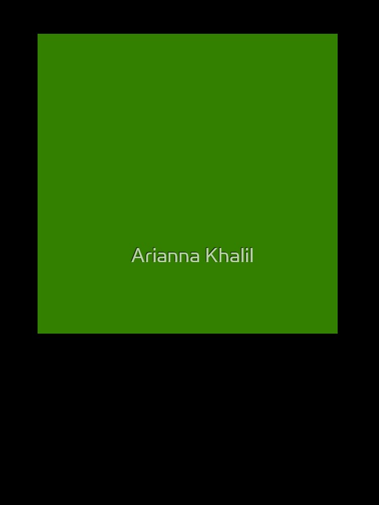 Solid Dark Green by Arianna Khalil