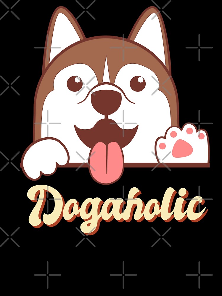 Dogaholic Kawaii Cartoon Puppy Says Hello by Cawaiico