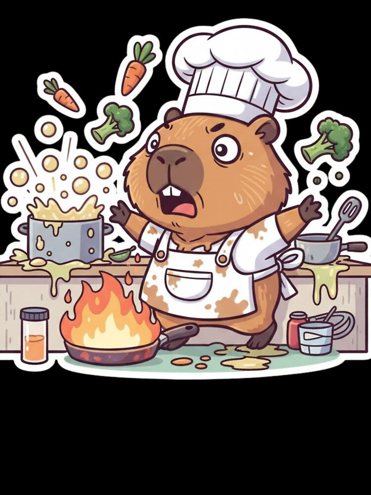 Capybara Chef – Funny Kawaii Animal Meme by FRADEX STORE