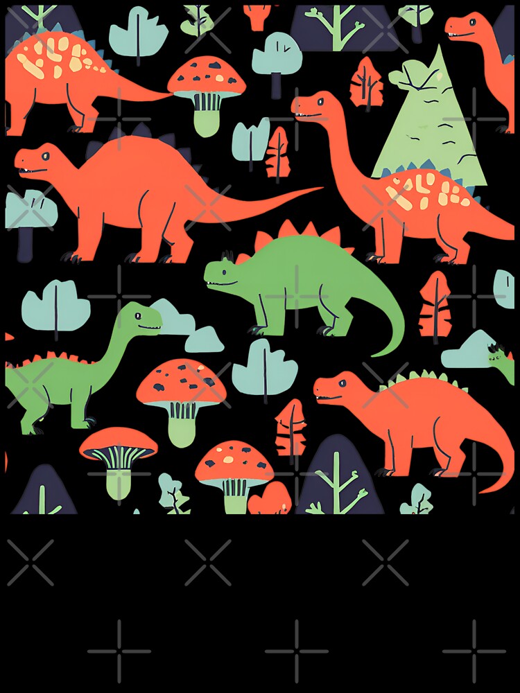 Dino Mushroom and Forest. by DotisDreams