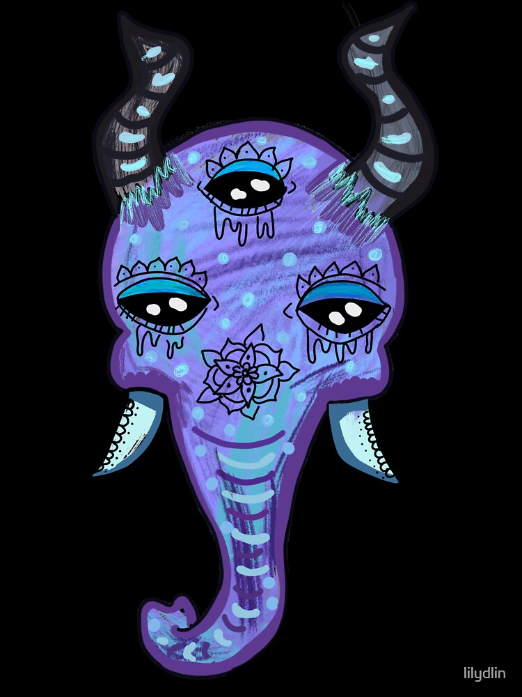 Horned Elephant by lilydlin
