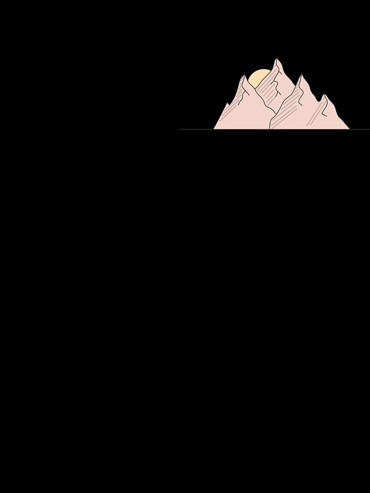 Sunset on the Mountain Horizon by SaffronMilk Stickers