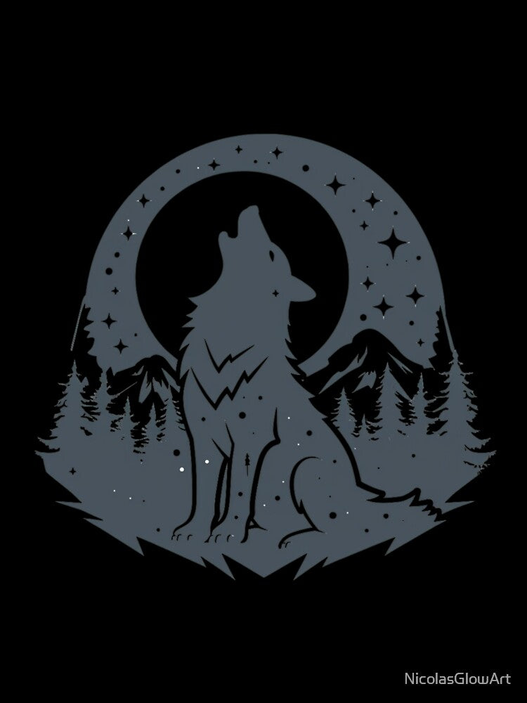 Outdoor Wolf Design by NicolasGlowArt