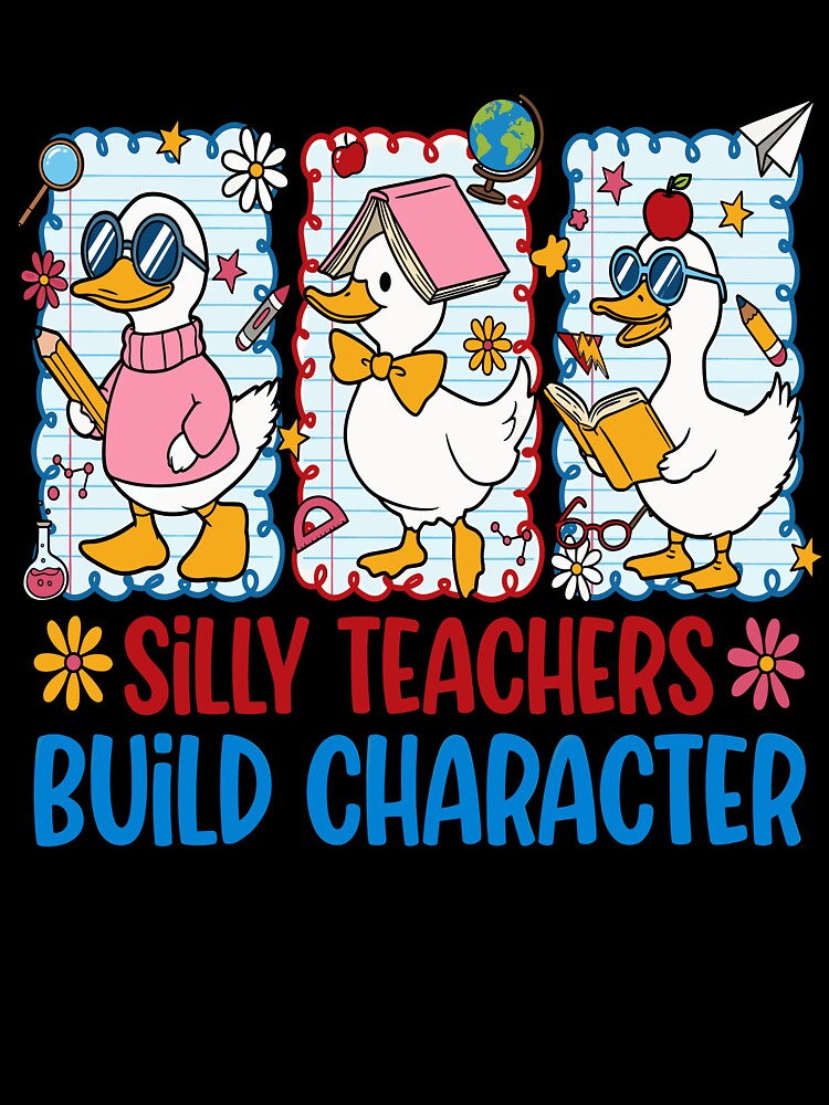 Cute Silly Teacher Goose Back to School by KroghDs