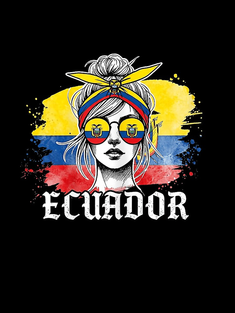 Ecuadorian Flag Pride Ecuador Messy Bun by ArleneRowe