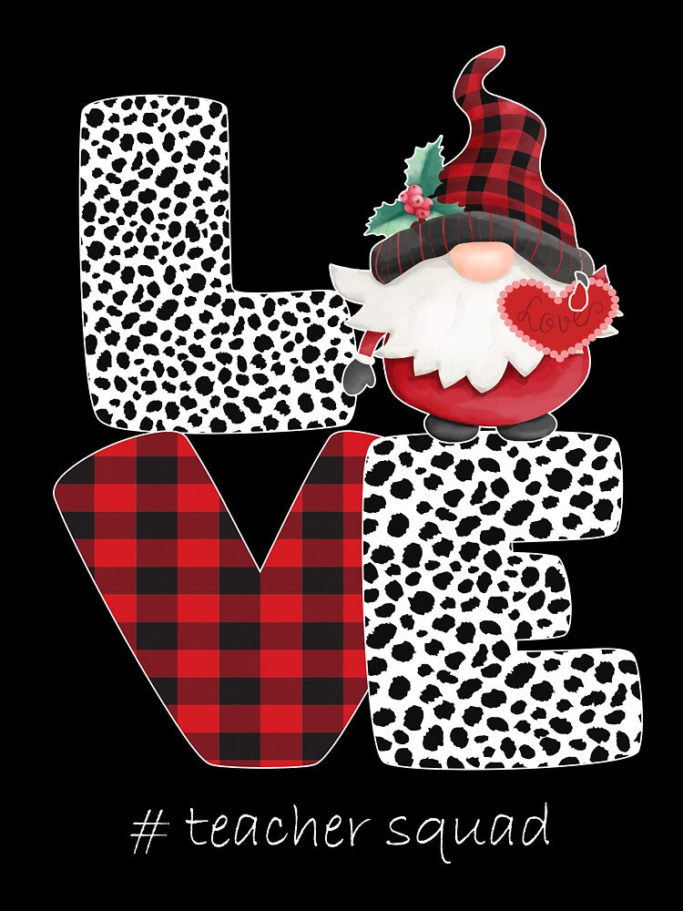 Love Gnome Teacher Squad Happy Valentine Gnome Teacher 2022 by zakeystore