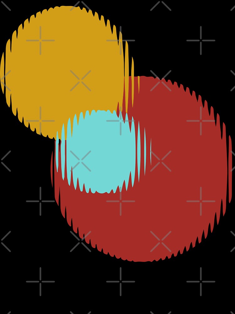 Abstract Overlapping Circles Vibrating Effect  1 by ZorianArt