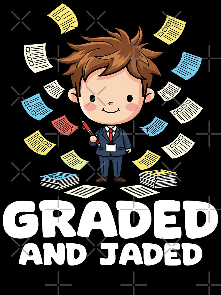 GRADED AND JADED - TEACHER GIFT by KEF Custom