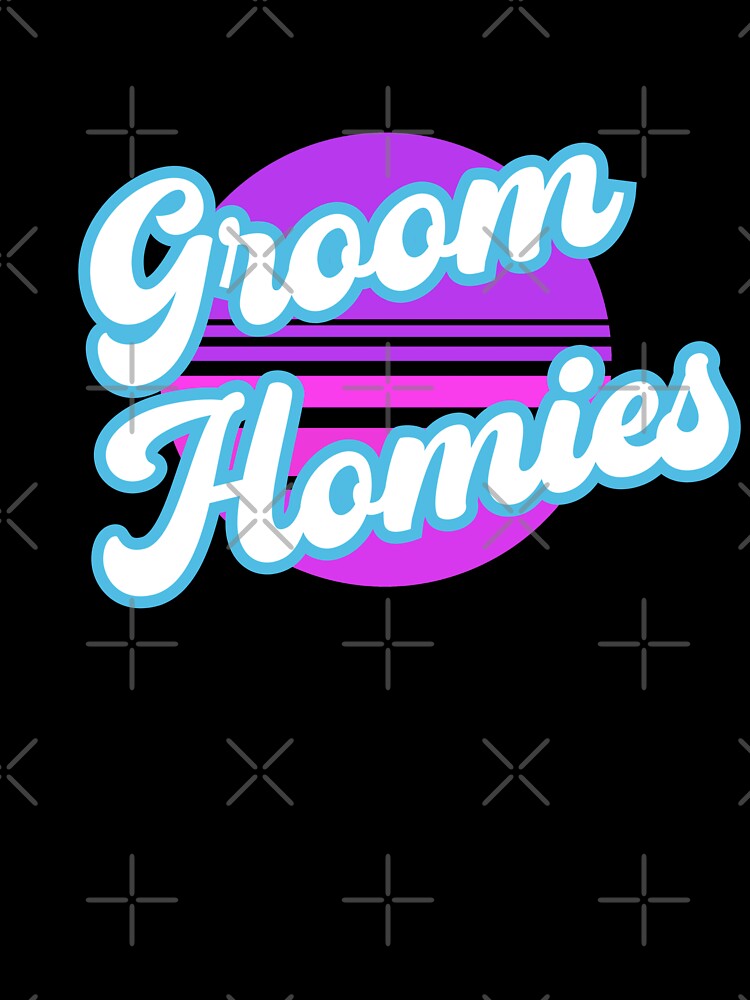 Retro Groom Homies, Wedding Rehearsal, Groom Entourage by DiensDesign