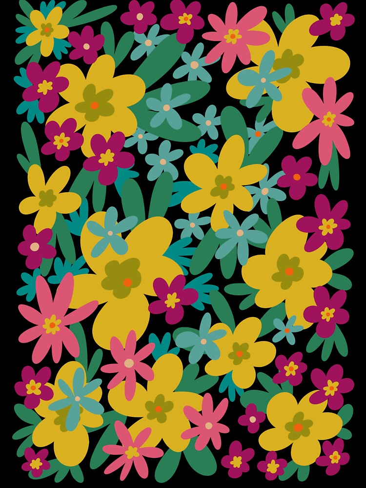 Stay Groovy Retro Flowers 90s Fall in Love 2 by PDMT