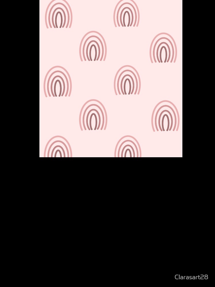 Pink rainbow print by Clarasart28