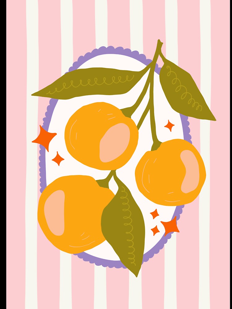 Retro Citrus Fruit Art by junkydotcom