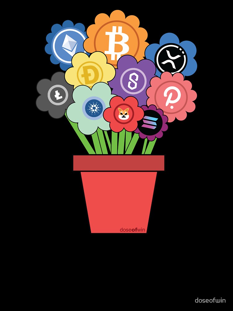 Crypto Flower Pot Top 10 Crypto Investment Growing Plants For Biggest Cryptocurrency Fans by doseofwin