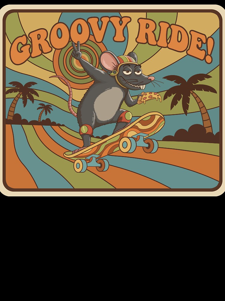 Groovy Ride Skater Rat by World of Terry