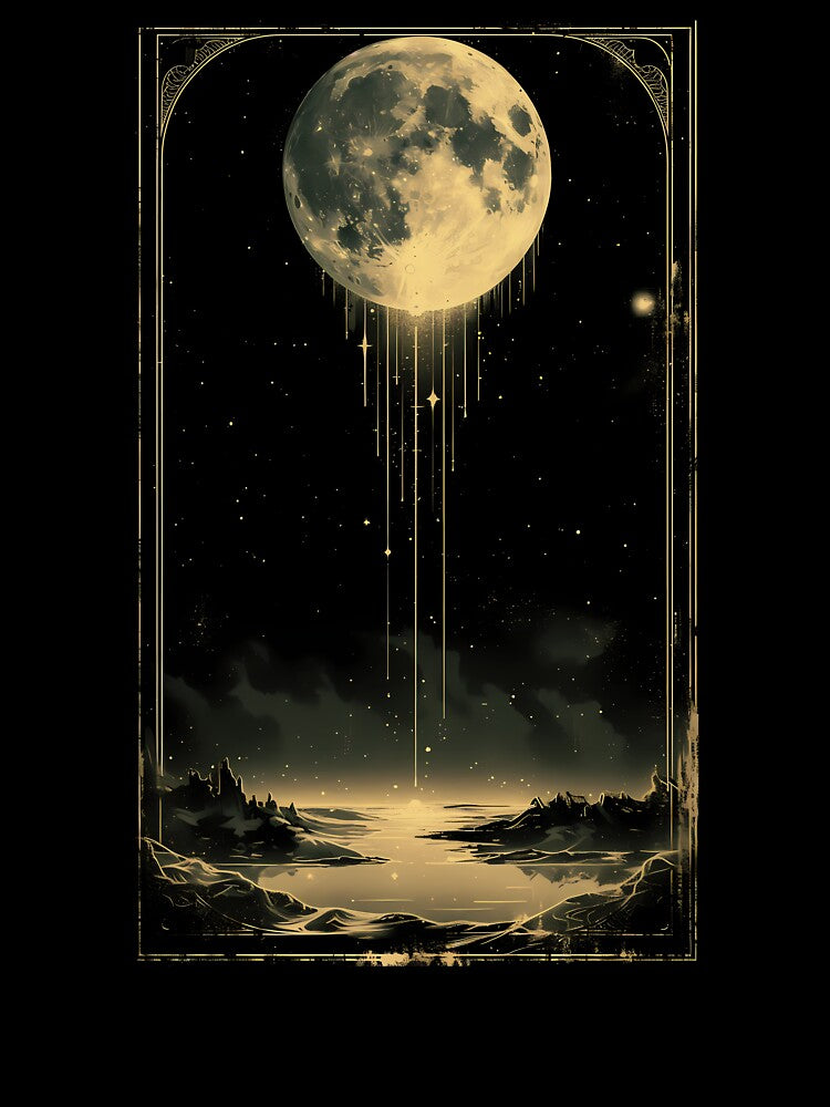 Full moon in a dark surrealism landscape by Fantasy Cache